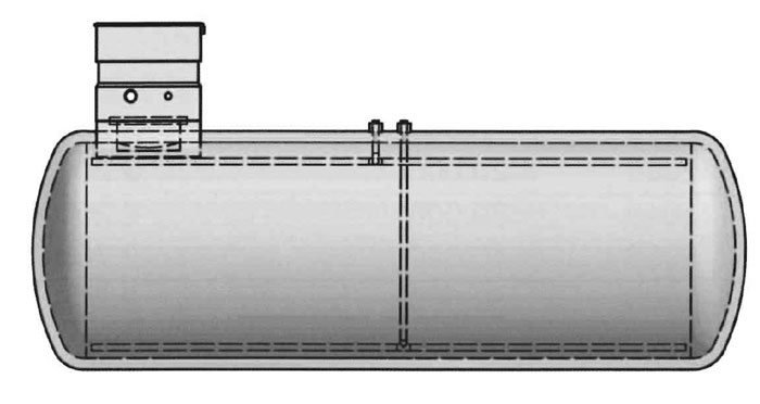 Pufferspeicher unterirdisch liegend